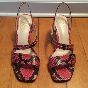 Vince Camuto Savesha Python Heels NWT